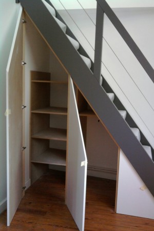 fabrication placard sous escalier Lamballe